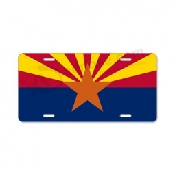 مخصص عالية الجودة ولاية أريزونا العلم دائم لوحات ترخيص البلاستيك للبيع