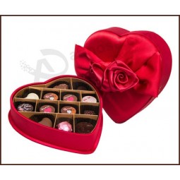شكل قلب عيد الحب الشوكولاته هدية مربع مخصص