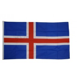 مخصص العلم ايسلندا - 3 × 5 قدم / 90 × 150 سم مع أي حجم