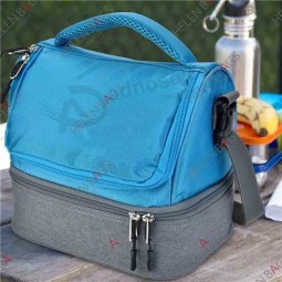 أزرق اللون 420d برودة حقيبة ماء الغداء برودة حقيبة مخصصة