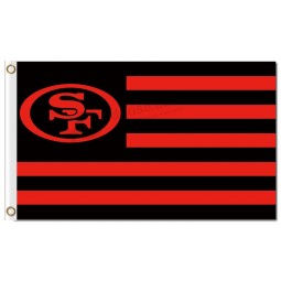 نفل سان فرانسيسكو 49ers 3'x5 'الأعلام البوليستر شعار الشرائط