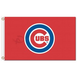 الجملة مخصص رخيصة ملب شيكاغو الأشبال 3'x5 'البوليستر العلم شعار العلم الأحمر