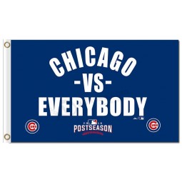 ملب شيكاغو الأشبال 3'x5 'البوليستر العلم شيكاغو مقابل الجميع