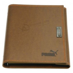 a5 / a6 مخصص بو الجلود غطاء دفتر اليوميات مع قفل