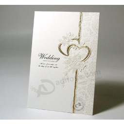 الفاخرة مخصصة بطاقة المعايدة بطاقة دعوة الزفاف 
