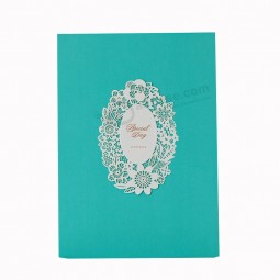 كامل لون مخصص ورقة بطاقات دعوة الزفاف بالجملة