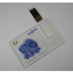 العرف مع شعارك للشفافة بطاقة قطب أوسب فلاش drive128mb مع شعار العملاء