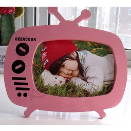 الجملة مخصص الراقية الوردي اللوحة التلفزيون شكل الطفل إطار الصورة