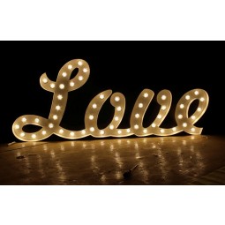 مصنع مخصص ضوء لمبة الحب رسائل لمحبي