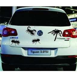 مخصص سيارة ملصقا 3d ثلاثي الأبعاد الظل العنكبوت العنكبوت العقرب الكرتون ملصقات محاكاة النمل الصفر ملصقات