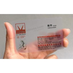 مخصص سعر المصنع واضح البلاستيك الشفاف الأعمال فارغة بك إد بطاقات الشكل