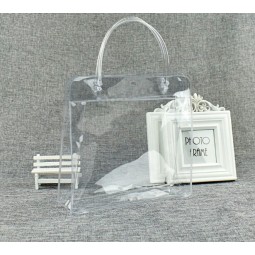 الجملة مخصصة عالية الجودة الساخنة-- الضغط البلاستيكية البلاستيكية الشفاف كيس مستحضرات التجميل هدية حقيبة