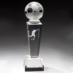 الجملة الكريستال والزجاج لكرة القدم جائزة الكأس التذكارات