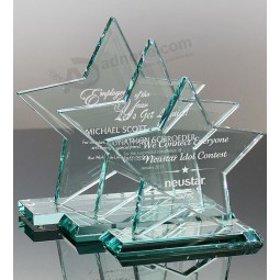 حار بيع مخصص على شكل نجمة الزجاج جائزة الكأس في رخيصة الثمن