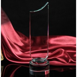 أفضل بيع مخصص فارغة الزجاج الكريستال جائزة الكأس لرجال الأعمال هدية