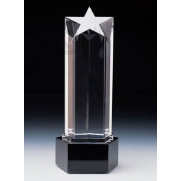 رخيصة مخصصة تصميم الكريستال الزجاج الكأس جائزة للهدايا الترويجية