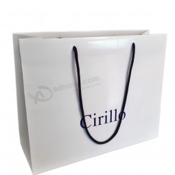 مخصص نمط بسيط ورقة التسوق هدية حقيبة مع الشعار