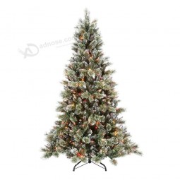 الجملة 7.5ft قبل مضاءة تألق الصنوبر شجرة عيد الميلاد الاصطناعي مع أضواء ليد (my100.096.00)