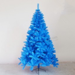 2017 الجملة تصميم جديد الأزرق شجرة عيد الميلاد