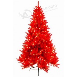 الجملة جميلة تصميم مضاءة الأحمر شجرة عيد الميلاد