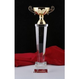 عالية الجودة الكريستال كأس جائزة الكأس نموذج الإبداعية المعادن الكأس