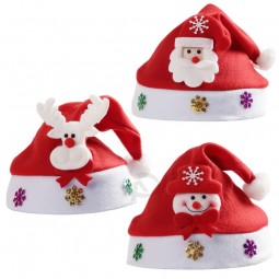 الصين المورد الساخن بيع شعر قبعة عيد الميلاد مع نوعية فائقة