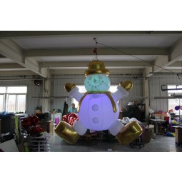 مخصص عملاق عيد الميلاد نفخ السماء ثلج مصنوعة من أعلى بك المغلفة النايلون للبيع 
